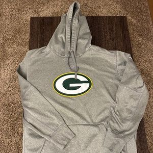 Men's Nike Dri-Fit Fleece Hoodie Green Bay Packers - Gray - XL